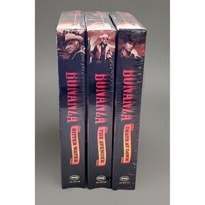 Bonanza TV Series 3 VHS Tape Lot 3 Factory Sealed UnOpened 1998 Michael Landon